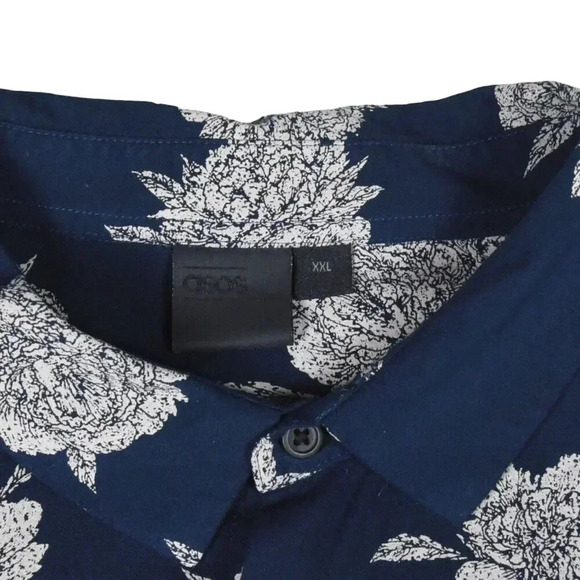 ASOS Design Festival Short Sleeve Floral Button-Up Shirt Men's Size XXL Resort - Picture 5 of 9